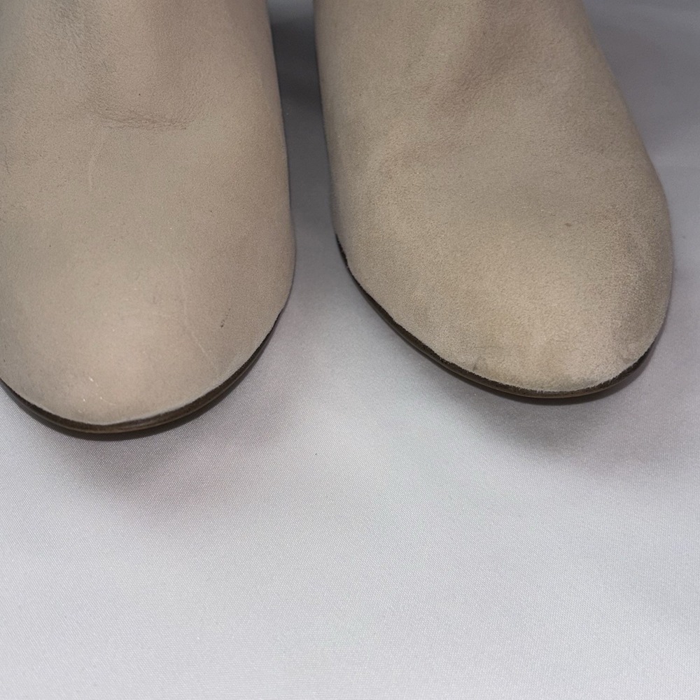 Banana Republic Women's Ankle Boots Beige Suede Size 9.5 Pre-Owned - Picture 7 of 8
